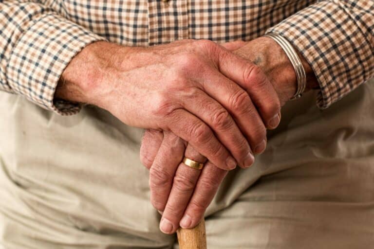 Older persons hands
