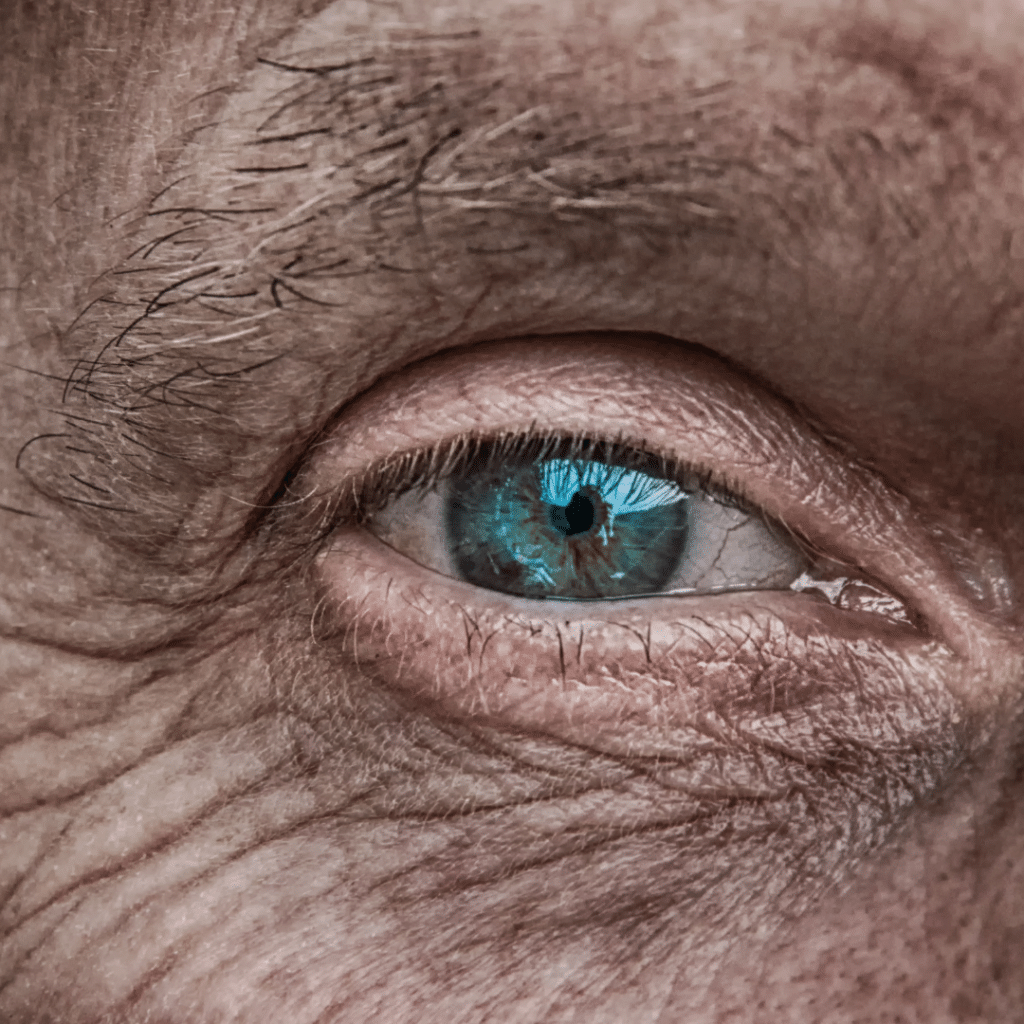 Close up of a man's eye