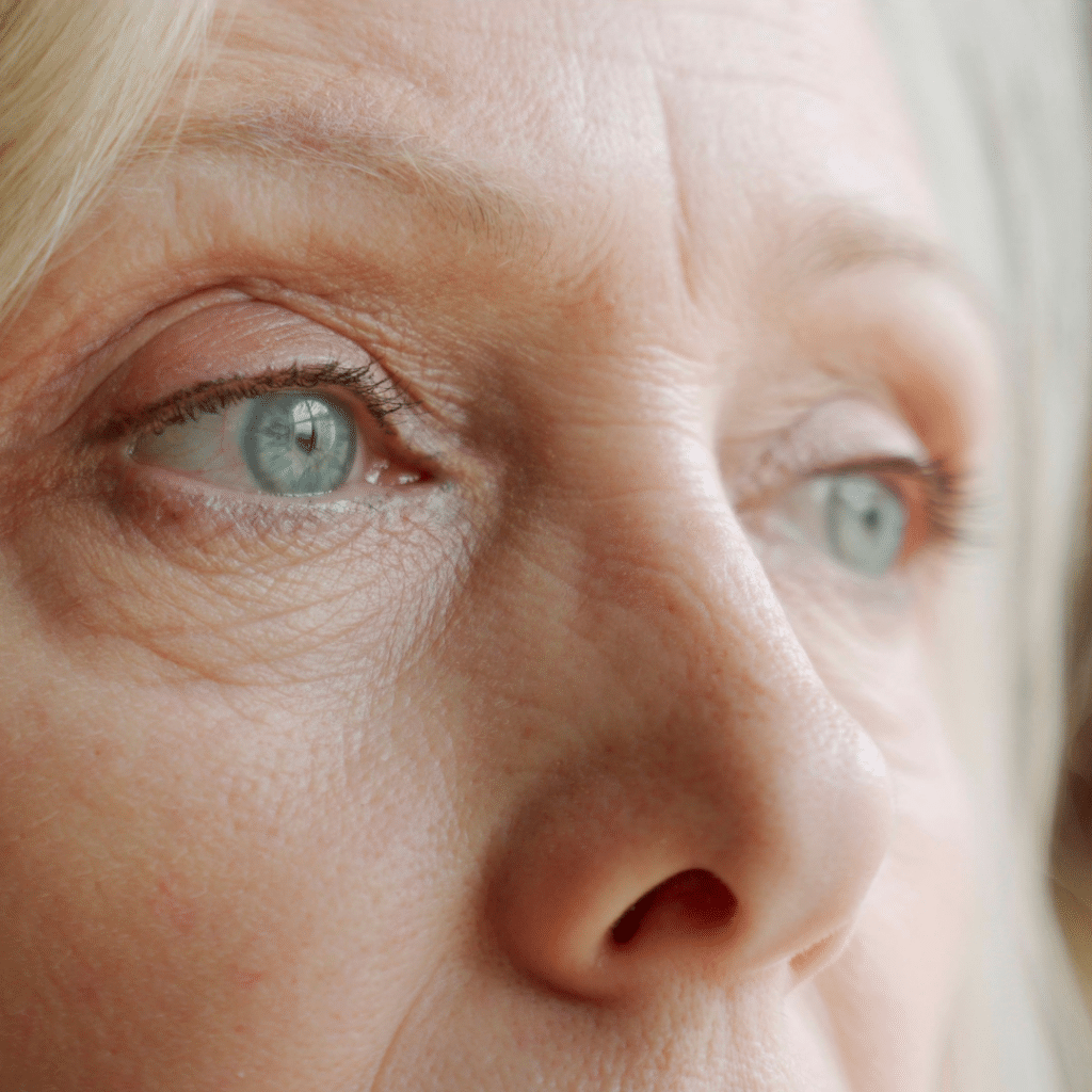 Close up of a woman's eyes